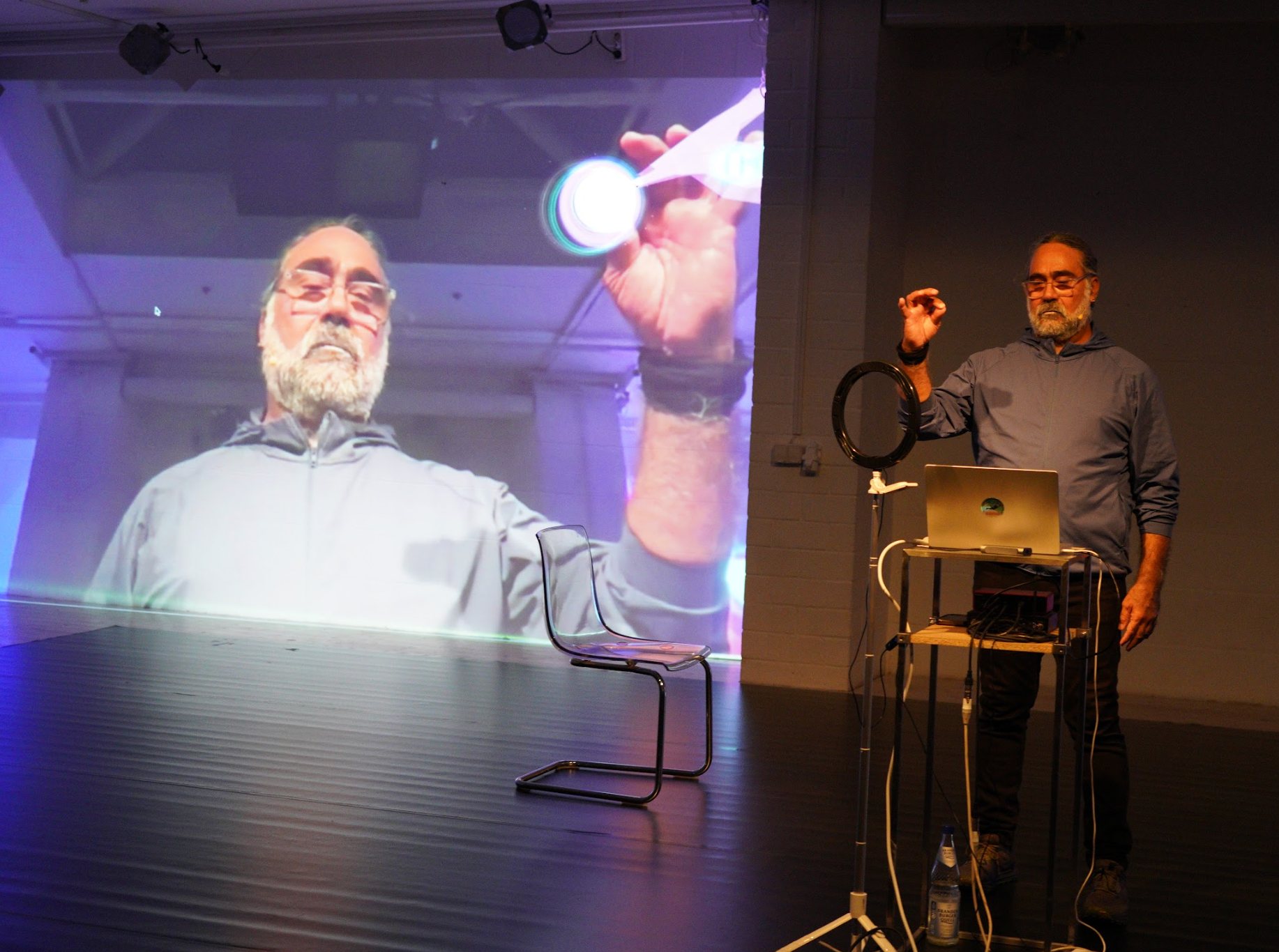 Born in Latent Space at Submerge Festival 2025, Lake Studios Berlin, photograph 2 of 6